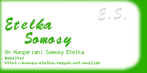 etelka somosy business card